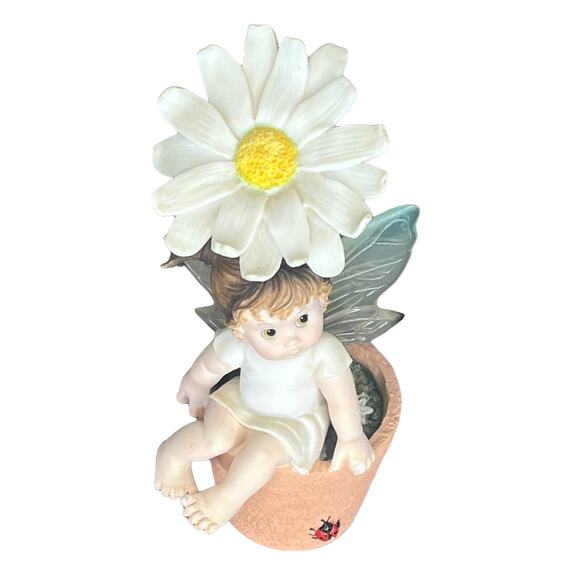 My Little Kitchen Fairies OOPSIE DAISY FAIRIE Flower Pot Fairy Figure Angel Wing